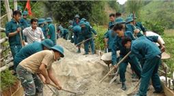 LLVT huyện Nguyên Bình  chung sức xây dựng nông thôn mới